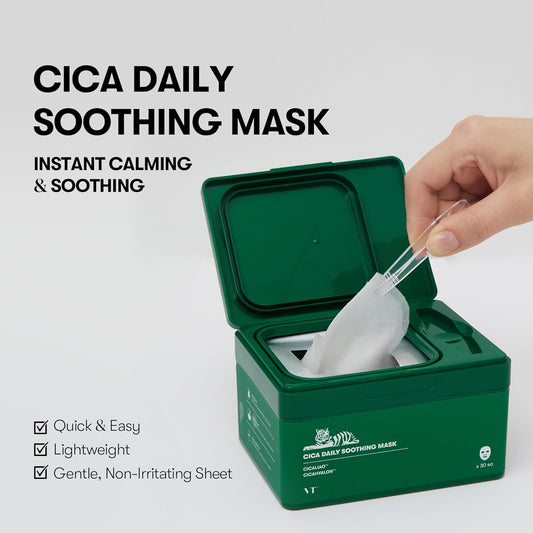 CICA Calming Sheet Mask Set — 30 Days of Glowing Skin
