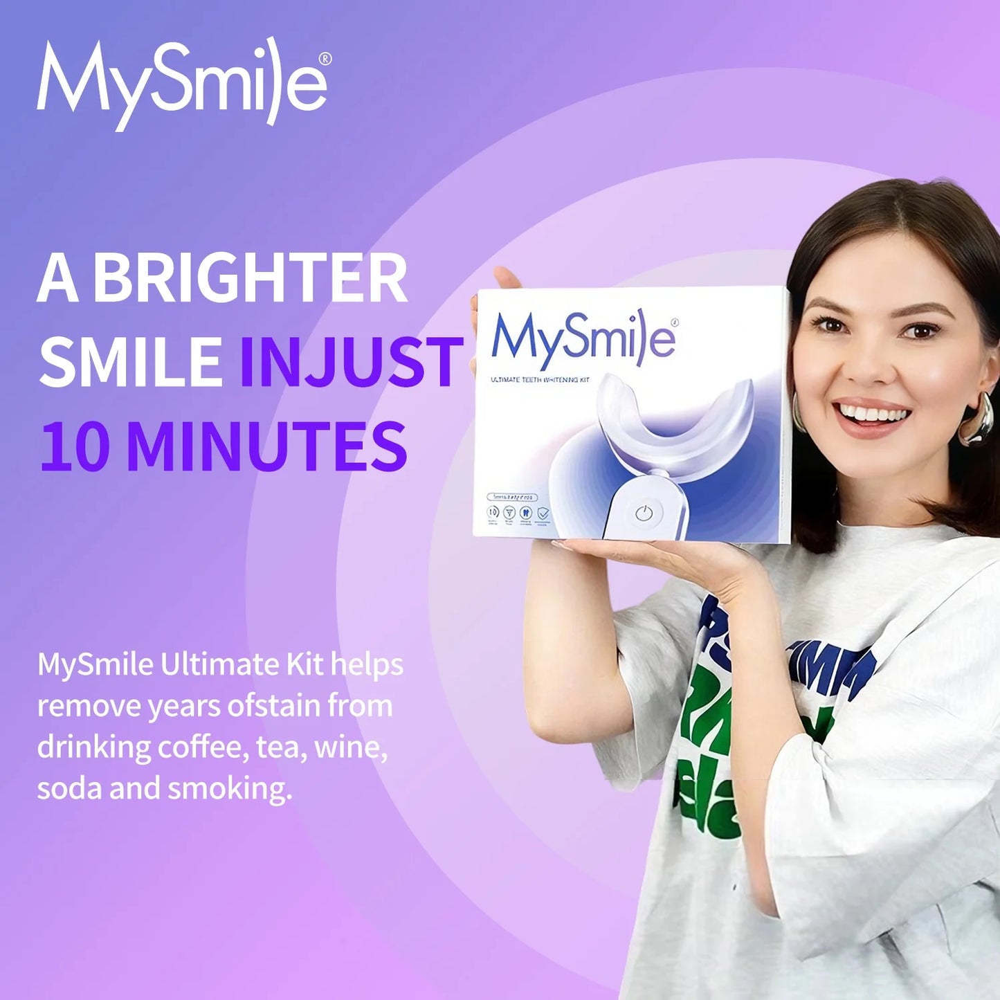 LED Teeth Whitening Kit — Visibly Brighter in 10 Minutes